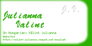 julianna valint business card